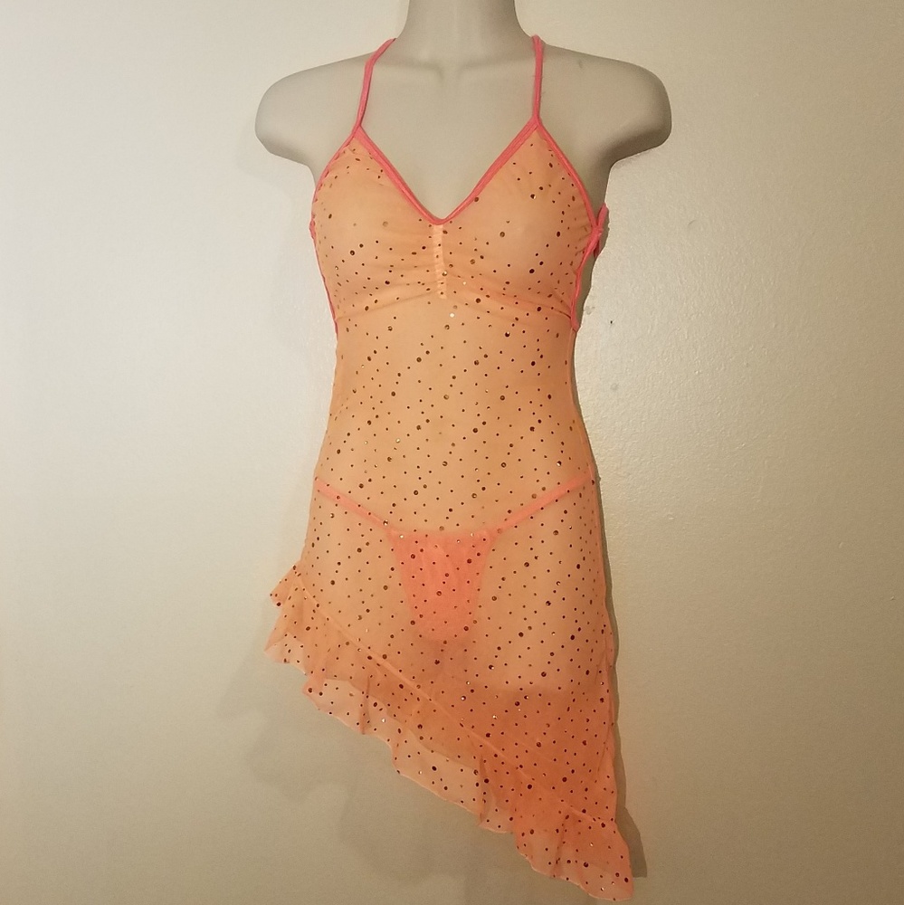 Orange Glitz dress